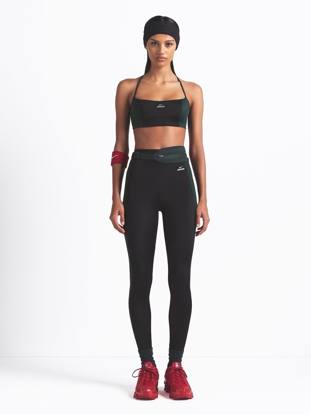 NikeSKIMS DRAWCORD STIRRUP 26" LEGGING - Obsidian/Dark Teal - S